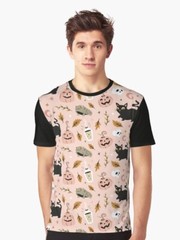 Pattern with cats Graphic T-Shirt