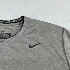 Nike Pro Combat Dri-Fit Mens Fitted Training Shirt Heather Gray Large