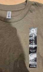 Next Level Apparel Adult Triblend Super Soft Plain Crew Tee – Army Green – MED