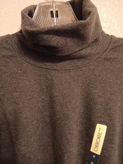 Cherokee Turtle Neck Shirt Men Grey New! Medium Long Sleeve