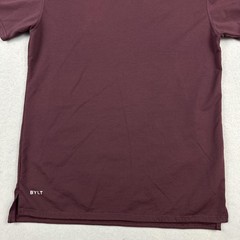 BYLT Basic Crew Split Hem Lux Shirt Men Medium Red Stretch Tee T-Shirt M