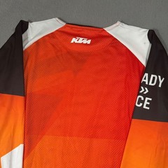KTM Motorcross Racing Vtg Orange Y2K Motorcyle Dirt Bike Long Sleeve T Shirt 2XL