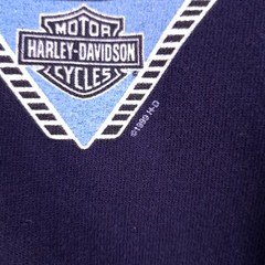 Vintage 90s Harley Davidson Tee Mens 2XL Deep Plum Purple Eaglethon 1999