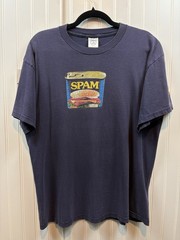 Vintage 2000s SPAM Can T-Shirt Size Large Navy Blue Formal Foods Snack Delta