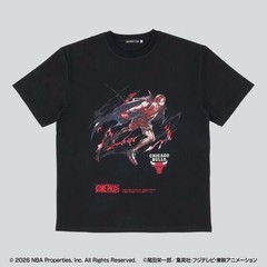 ONE PIECE × NBA T-Shirts Shanks×CHICAGO BULLS BLACK、White