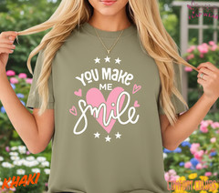 Unisex You Make Me Smile T shirt Men T shirt Women valanity Romantic