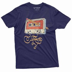 Men’s vintage cassette tape with pencil T-shirt 80s 90s born nostalgic gift