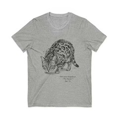 Bengal Cat Graphic Tee Wildlife Art Drawing T-shirt Men’s Women’s