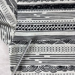 10.Deep Nightwork T-Shirt Mens XL Graphic Stripe Tee White Black Skate Retro