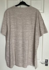 M&S Mens Crew Neck T-Shirt 2XL/3XL Ecru Mix Regular Fit Pure Cotton NWT