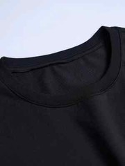 Men’s Casual Crew Neck T-Shirt, 100% Polyester Knit Fabric, Regular Fit