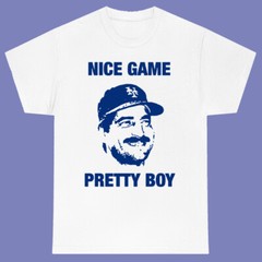 Nice Game Pretty Boy Seinfeld TV Show Logo Men’s White T-shirt Size S-3XL
