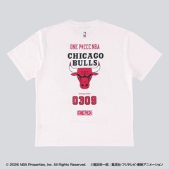 ONE PIECE × NBA T-Shirts Shanks×CHICAGO BULLS BLACK、White