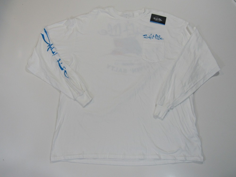 Salt Life Mens 100% Cotton Long Sleeve Tshirts Nwt