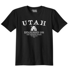 Utah Beehive UT Trademark Traditional Symbol Adult Short Sleeve Crewneck Tee