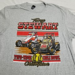 Tony Stewart T Shirt Mens 2XL Sprint Car Racing Chili Bowl Champion Nascar Gray
