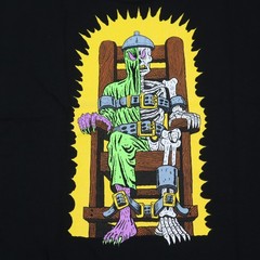 Deathwish Skate T-Shirt Mens Large Black Skeleton Electric Chair Ghoul NEW