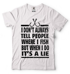 Fishing T-shirt Fishing Shirt Gift For Fisherman Funny T-shirt Cool Fishing Tee