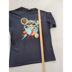 Star Wars Mandalorian Grogu This Is The Way Black 100% Cotton Graphic Tee M/L