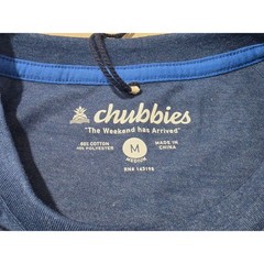 NWT Chubbies The Weekend has Arrived blue short sleeve pocket t-shirt – medium