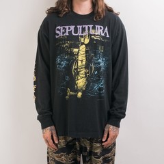 Vintage 1993 Sepultura Band “Chaos AD” Long Sleeve Reprint T-shirt