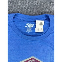 NWT Blue 84 Bend Oregon Graphic T-Shirt Mens Large Royal Blue Heather Tri-Blend
