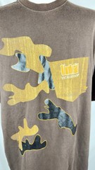 Vtg Y2K Nelly VOKAL Streetwear Brn Camo Patchwork Short Sleeve Shirt Sz 2XL