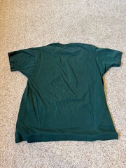 Vintage Dark Green Selvedge Pocket Blank T Shirt Single Stitch XXL FITS SMALLER