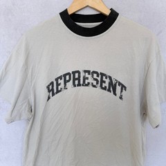 Represent Arch Logo T-shirt with Contrast Collar Size XS