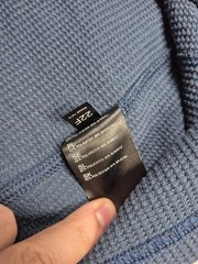 Kuhl Konflikt Henley Shirt Men’s Large Blue Long Sleeve Waffle Thermal Outdoor