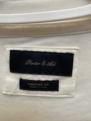 NEW Porter & Ash Men’s XL Off White Crew Neck T-Shirt Comfort Fit NWT