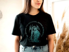 Saint Michael the Archangel T-shirt – Saint Michael Prayer, Catholic Apparel tee