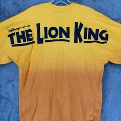 Disney The Lion King Broadway Spirit Jersey Yellow Orange Ombre Small Oversized