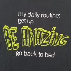 Urban Pipeline T-Shirt Adult Extra Large Black My Daily Routine Graphic Cotton