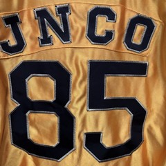 Vintage Jnco Jeans Stitched 90s Skater Hip Hop Baggy Jersey #85 Shirt Sz Med Y2K