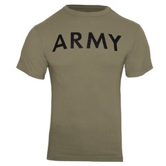 Rothco Men’s AR 670-1 Coyote Brown ARMY Physical Training T-Shirt