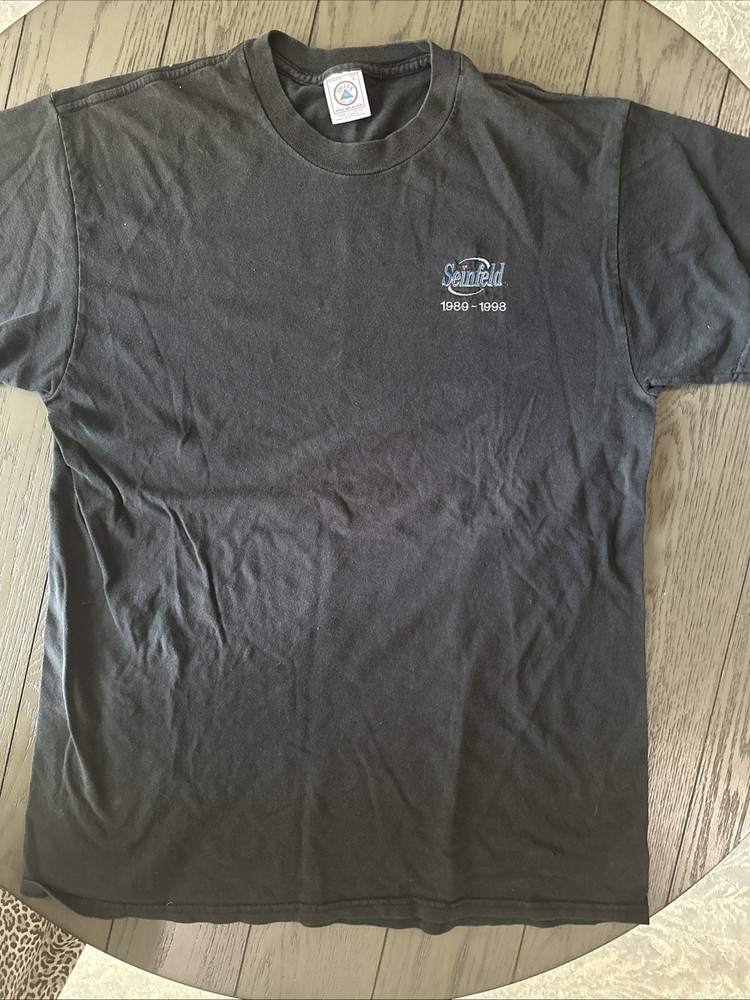 Vintage 90s Seinfeld 1989-1998 T Shirt Official Show Promo NBC Mens L Made In US