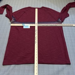 New Marine Layer Air Tee Shirt Mens XL Archive Midweight Crew Burgundy Striped