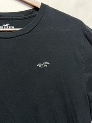 Hollister Must Have Collection T Shirt Mens Medium Black Cotton Embroidered Logo