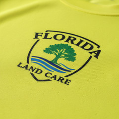 Custom Logo High Visibility Safety Yellow Dry-Fit Long Sleeve Work Shirt Persona