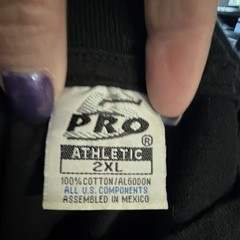 Pro Athletic Men’s Black Graphic Crew Neck Short Sleeve Cotton Knit T-Shirt 2XL