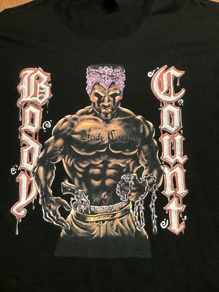 Body Count Cop Killer Shirt Size 3XL Black Ice T Rap Metal Thrash