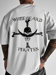 Men’s Whitebeard Pirate & Skull & Crossbones T-Shirt
