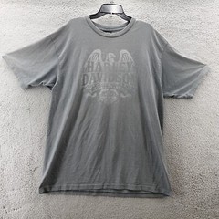Harley Davidson Shirt Adult 2XL XXL Gray Motorcycle Eagle Birmingham AL Men’s