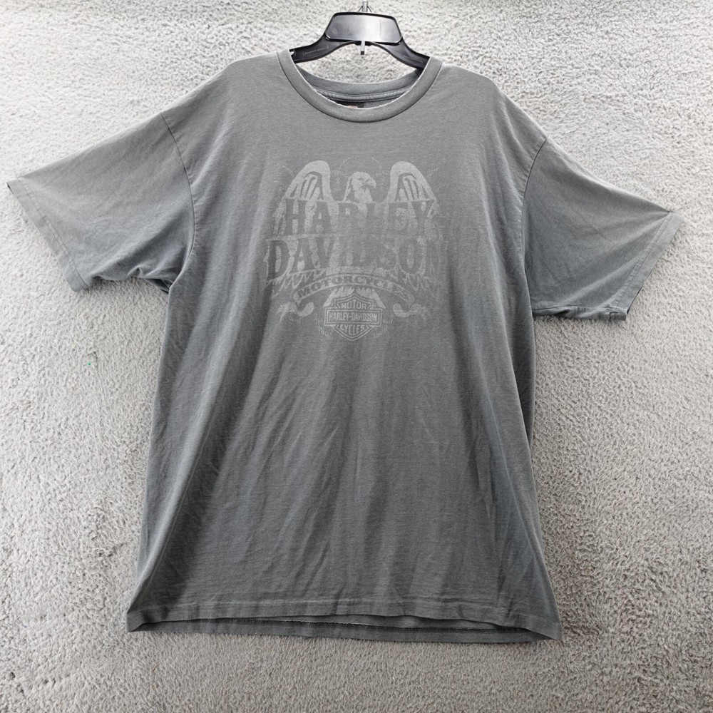 Harley Davidson Shirt Adult 2XL XXL Gray Motorcycle Eagle Birmingham AL Men’s