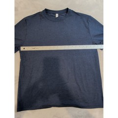 Men’s Navy Blue Stretch T-Shirt Size S Polyester Elastane Athletic Casual Tee