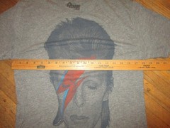 DAVID BOWIE ALADDIN SANE T SHIRT Licensed Retro Rayon Tri-Blend Adult SMALL