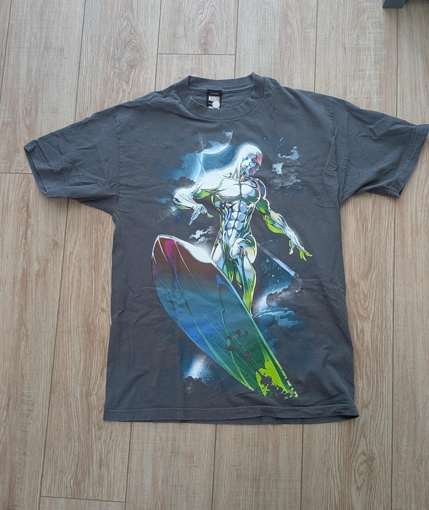 Rare Mad Engine Marvel Silver Surfer Vintage Large Shirt – Great Colors!