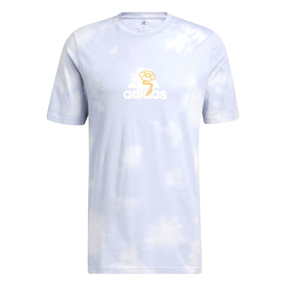 Adidas Men’s Summer Madness TSL Graphic Tee, Halo Silver