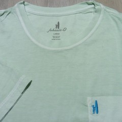 JOHNNIE O Mens L LARGE T SHIRT DALE 2.0 PISTACHIO GREEN SHORT SLEEVE GOLF TEE